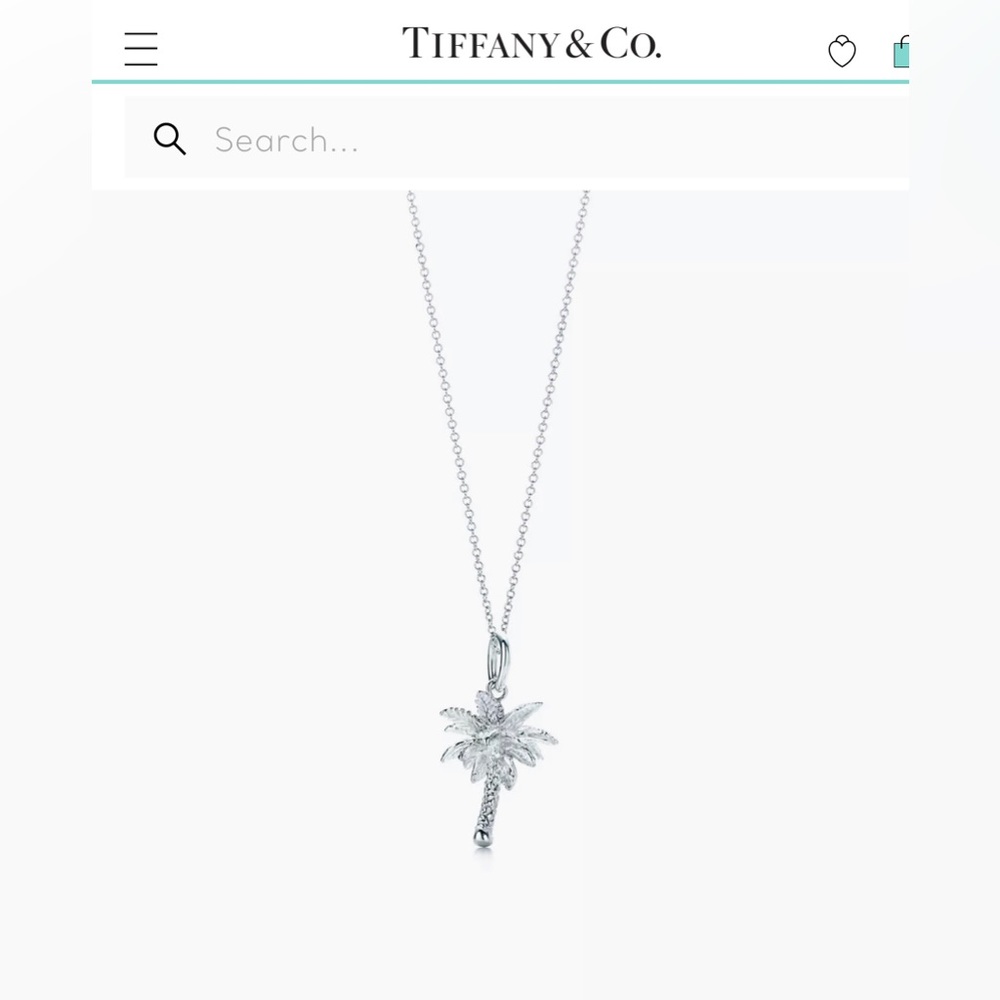 BRAND NEW Tiffany & Co. Palm Tree Charm Necklace